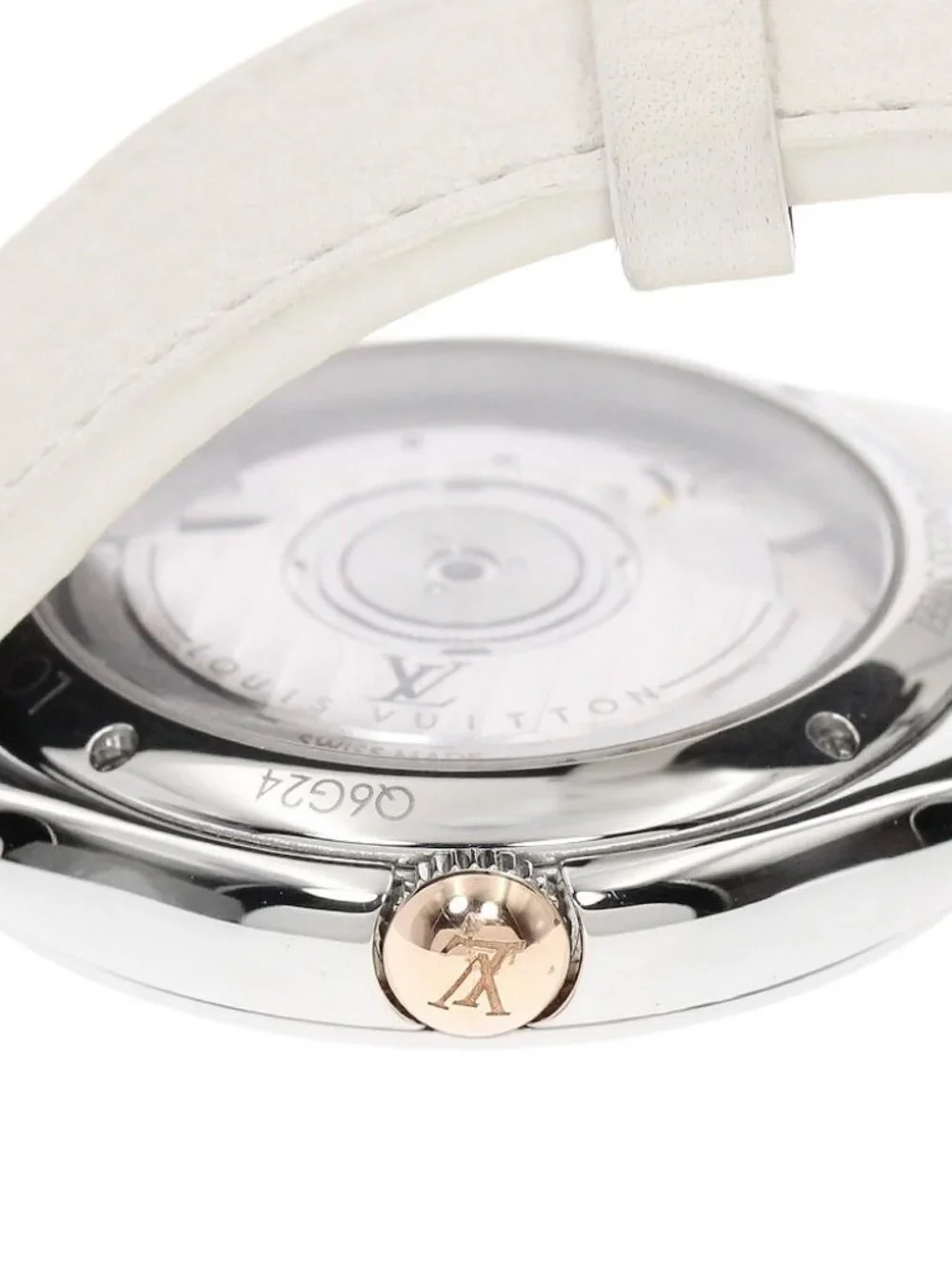 LOUIS VUITTON Fifty Five Q6G24 Silver / Gray Dial Automatic Boy's Watch_968150
